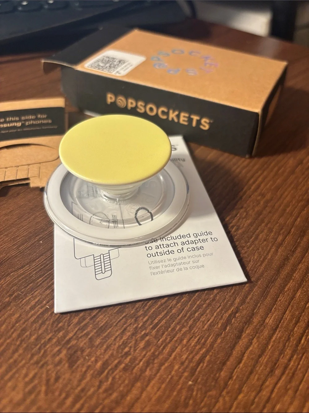 PopSocket Lemon Yellow Collapsible Phone Grip MagSafe
